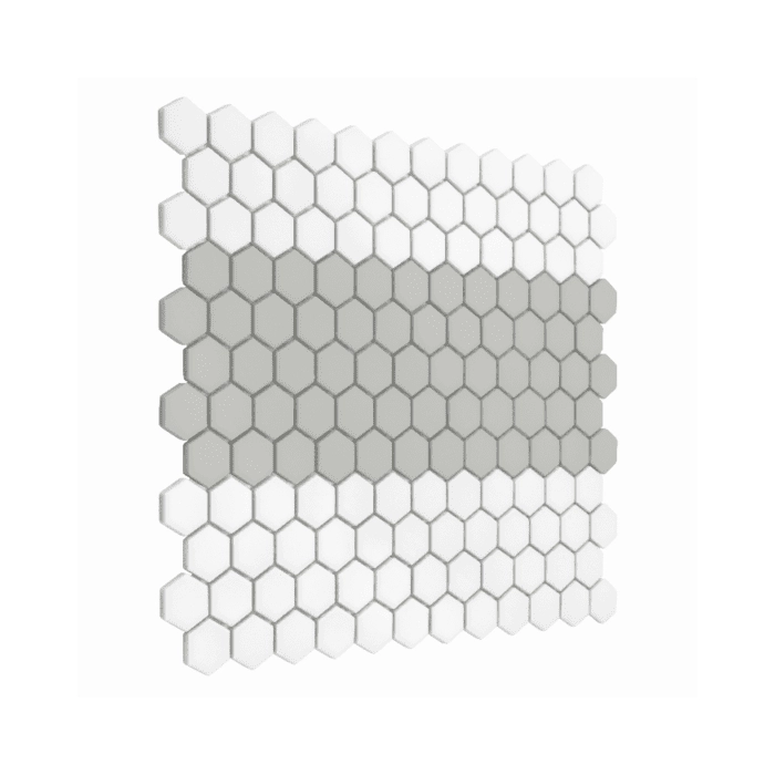 Mini Hexagon Stripe 1.A matt Mozaikia 26x30 Dunin