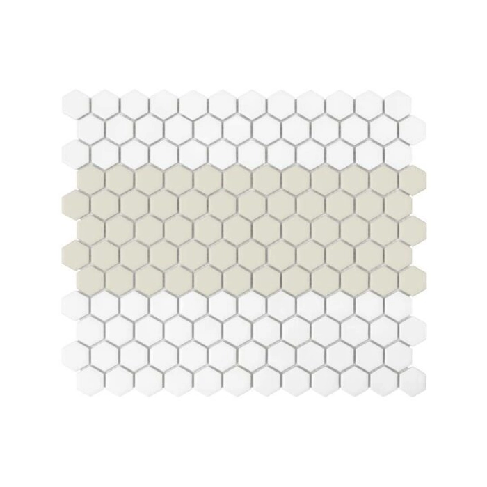 Mini Hexagon Stripe 1.C matt Mozaikia 26x30 Dunin
