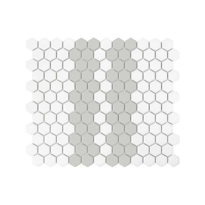 Mini Hexagon Stripe 2.1.A matt Mozaikia 26x30 Dunin