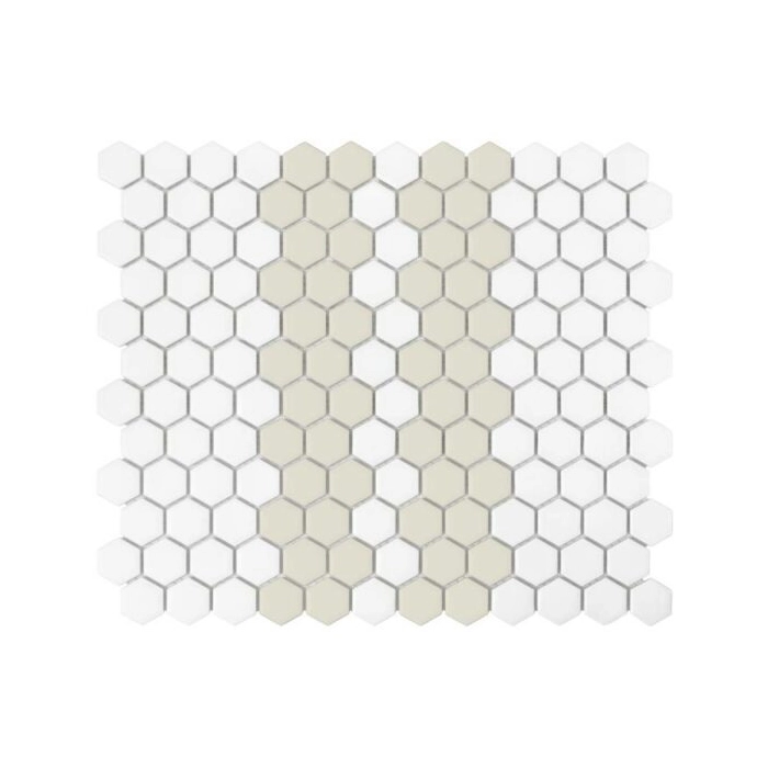 Mini Hexagon Stripe 2.1.C matt Mozaikia 26x30 Dunin