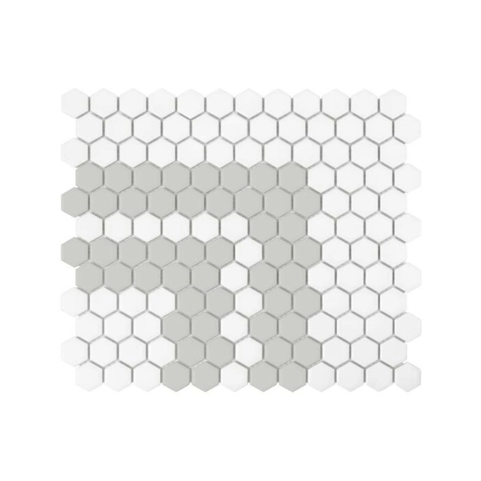 Mini Hexagon Stripe 2.2.A matt Mozaikia 26x30 Dunin