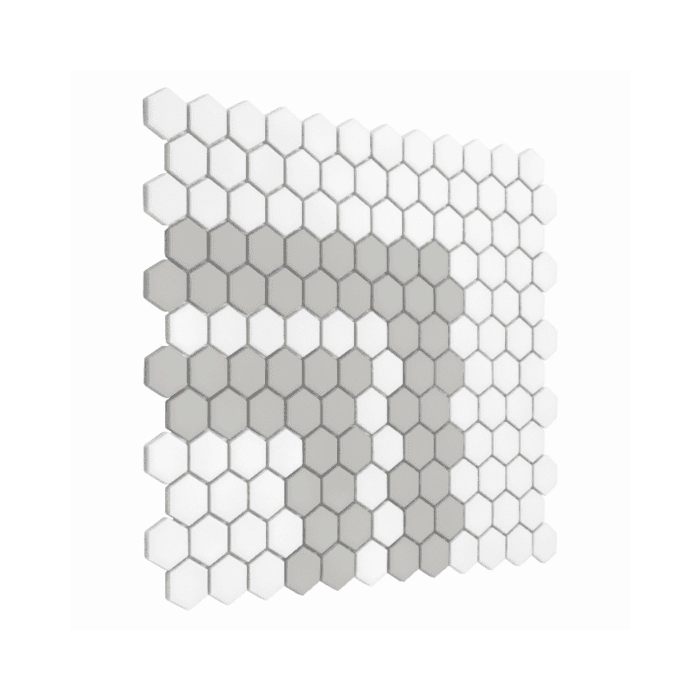 Mini Hexagon Stripe 2.2.A matt Mozaikia 26x30 Dunin