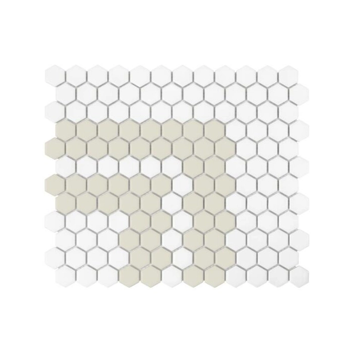 Mini Hexagon Stripe 2.2.C matt Mozaikia 26x30 Dunin