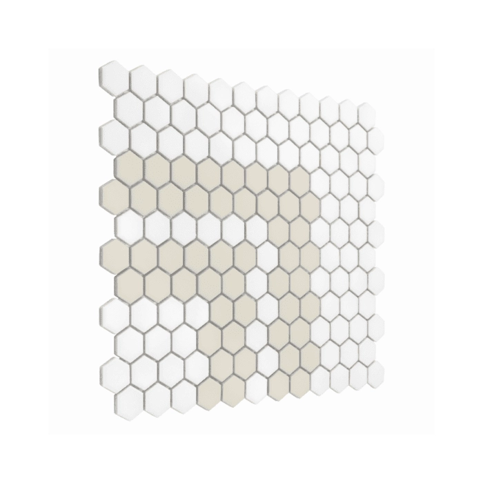 Mini Hexagon Stripe 2.2.C matt Mozaikia 26x30 Dunin