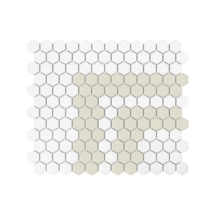 Mini Hexagon Stripe 2.3.C matt Mozaikia 26x30 Dunin
