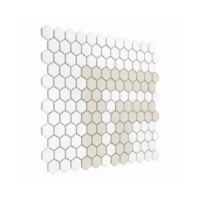 Mini Hexagon Stripe 2.3.C matt Mozaikia 26x30 Dunin