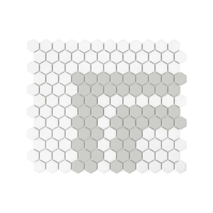 Mini Hexagon Stripe 2.3.A matt Mozaikia 26x30 Dunin