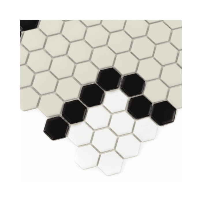 Mini Hexagon Stripe 3.2.B matt Mozaikia 26x30 Dunin