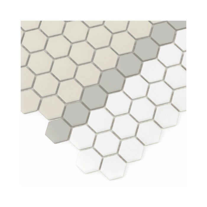Mini Hexagon Stripe 3.A matt Mozaikia 26x30 Dunin