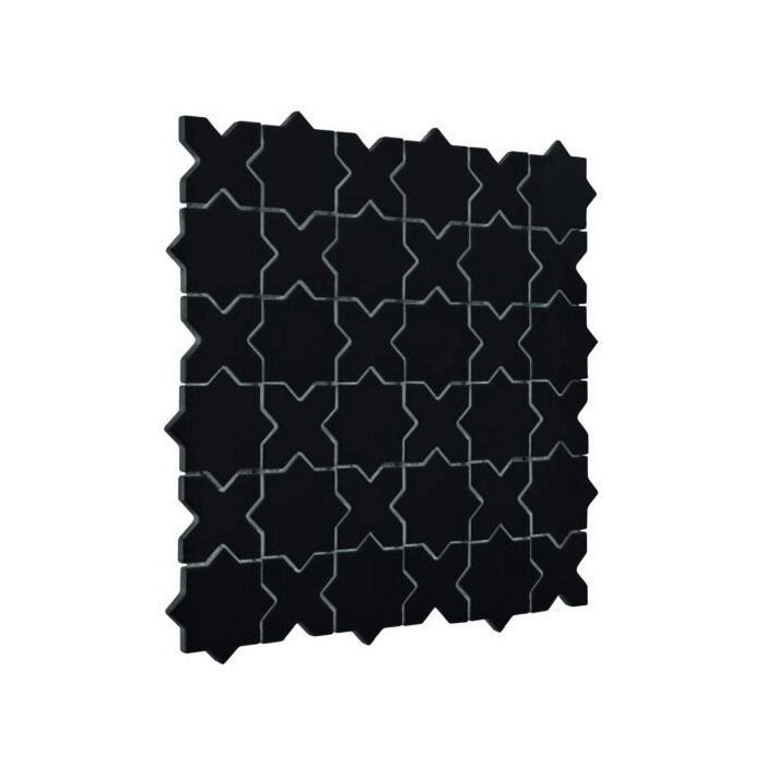 Star&Cross Black matt Mozaika 30,2x30,2 Dunin