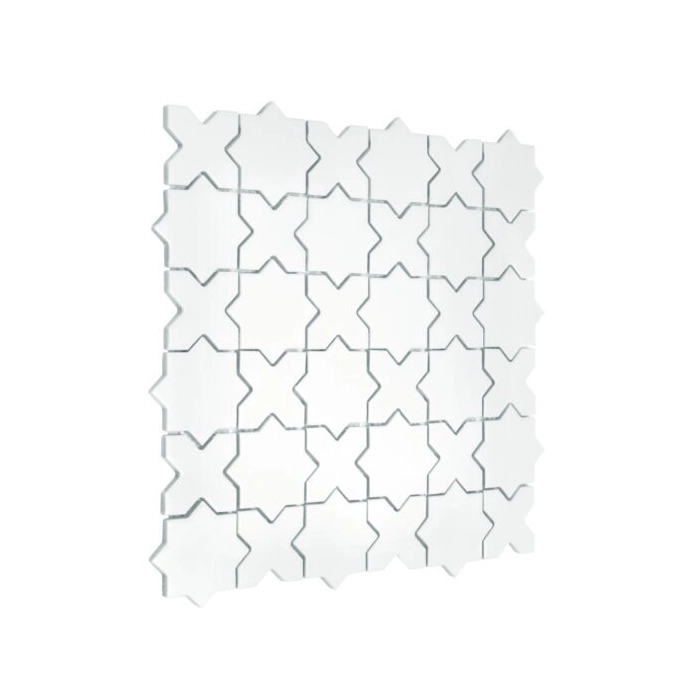 Star&Cross White matt Mozaika 30,2x30,2 Dunin