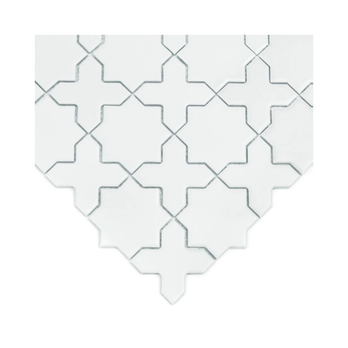 Star&Cross White matt Mozaika 30,2x30,2 Dunin
