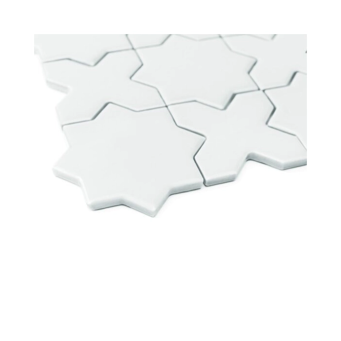 Star&Cross White matt Mozaika 30,2x30,2 Dunin
