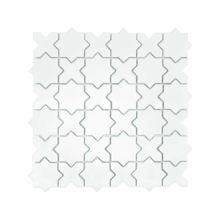 Star&Cross White matt Mozaika 30,2x30,2 Dunin