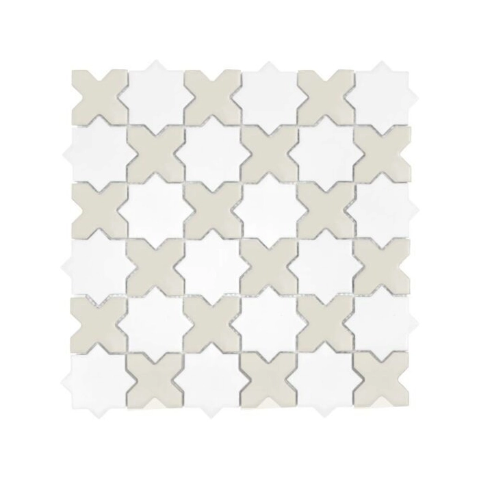 Star&Cross White Mix matt 30,2x30,2 Dunin
