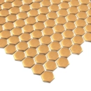 Mini Hexagon Gold matt Mozaikia 26x30 Dunin