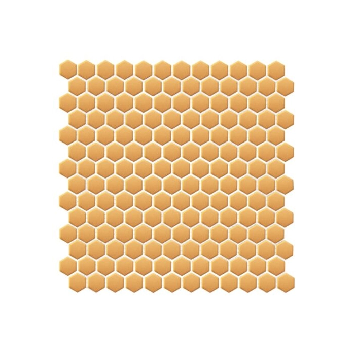 Mini Hexagon Gold matt Mozaikia 26x30 Dunin