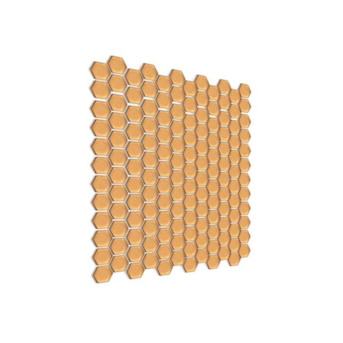 Mini Hexagon Gold matt Mozaikia 26x30 Dunin