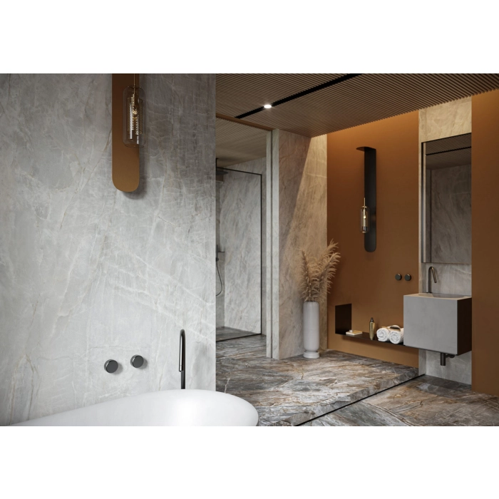 Gres Brazilian Quartzite Black 1197x597x8 Cerrad + La Mania