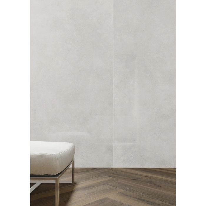 Gres Modern Concrete Silky Cristal Silver Lappato 2797x1197x6 Cerrad + La Mania