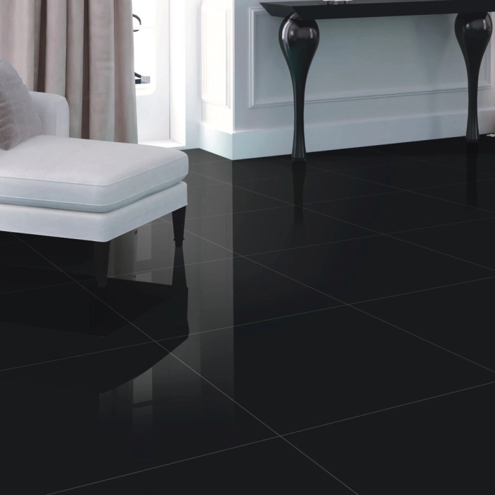 Toronto Super Black 60x60 Rect. (1.44 ) Polished Egen