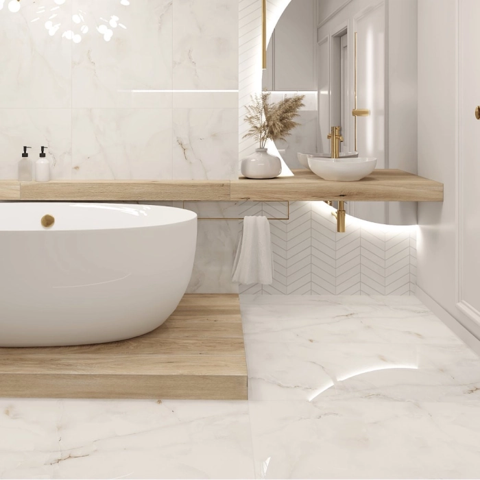 Logan Snow 60x120x7mm Rect. (1,44) Polished Egen