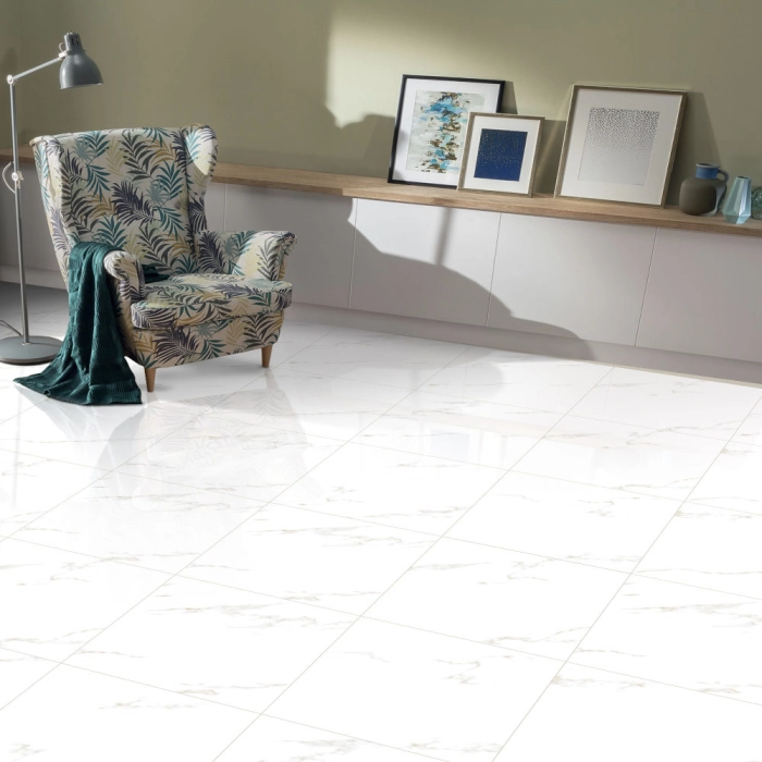 Tulon White 60x60x7mm Rect. (1,44) Polished Egen