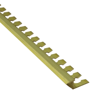 Profil PS przejściowy do gięcia 10 mm długość 250 cm, mosiężny, surowy Excellent