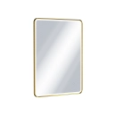 Corido lustro łazienkowe 80x60 cm prostokątne, oświetlenie LED mata grzewcza, złoty szczotkowany Excellent