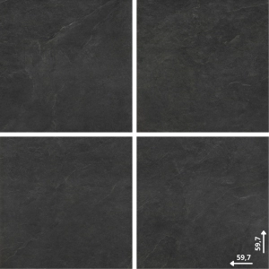 Ash Black 59,7x59,7 Gres Szkliwiony Rektyfikowany Struktura Ceramica Limone