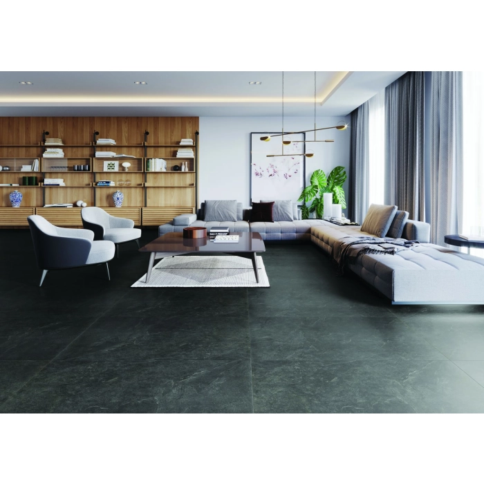 Ash Black 59,7x59,7 Gres Szkliwiony Rektyfikowany Struktura Ceramica Limone