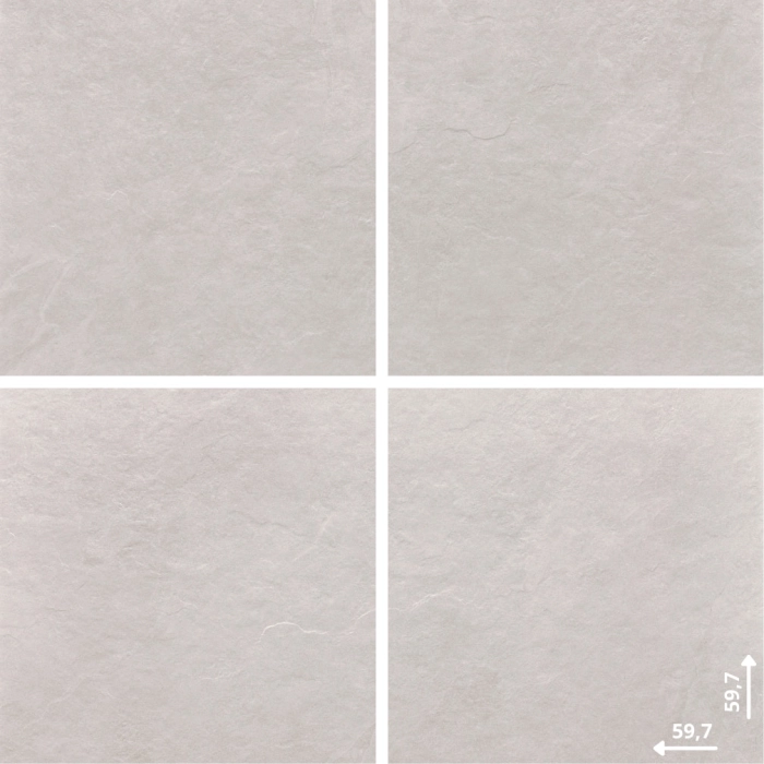 Ash White 59,7x59,7 Gres Szkliwiony Rektyfikowany Struktura Ceramica Limone
