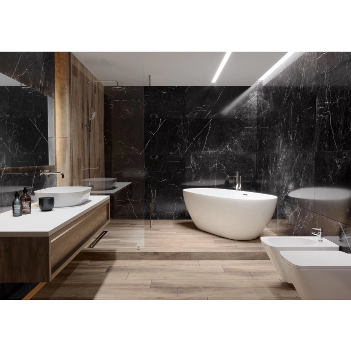 Etnos Anthracite 59,7x119,7 Gres Szkliwiony Rektyfikowany Polerowany Ceramica Limone