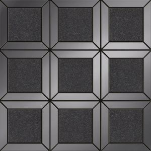 Mozaika ścienna Lucid square black 29,8x29,8 Tubądzin Maciej Zień