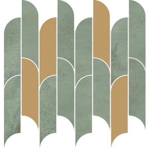 Mozaika ścienna Tissue green 29,8x27,2 Tubądzin