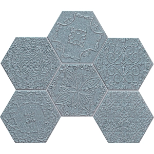 Mozaika ścienna Lace graphite 28,9x22,1 Tubądzin