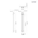 Stang grzejnik łazienkowy 180x20,5 cm Biały 55012000 Oltens