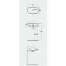 Variant Umywalka Nablatowa Owalna 60x36 cm VARCT36000AWHA Rak Ceramics