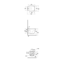 Zestaw One Miska Wc Podwieszana Rimless & Deska Wc ONE1SET Rak Ceramics