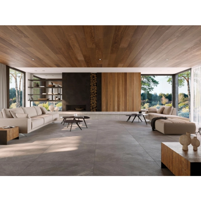 Płytka ceramiczna matowa Porcelanosa Mystic Grey 59,6x150 cm