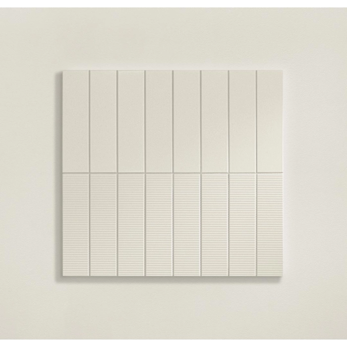 Płytka ścienna Groove white sugar 29,8x7,8x1 Tubądzin