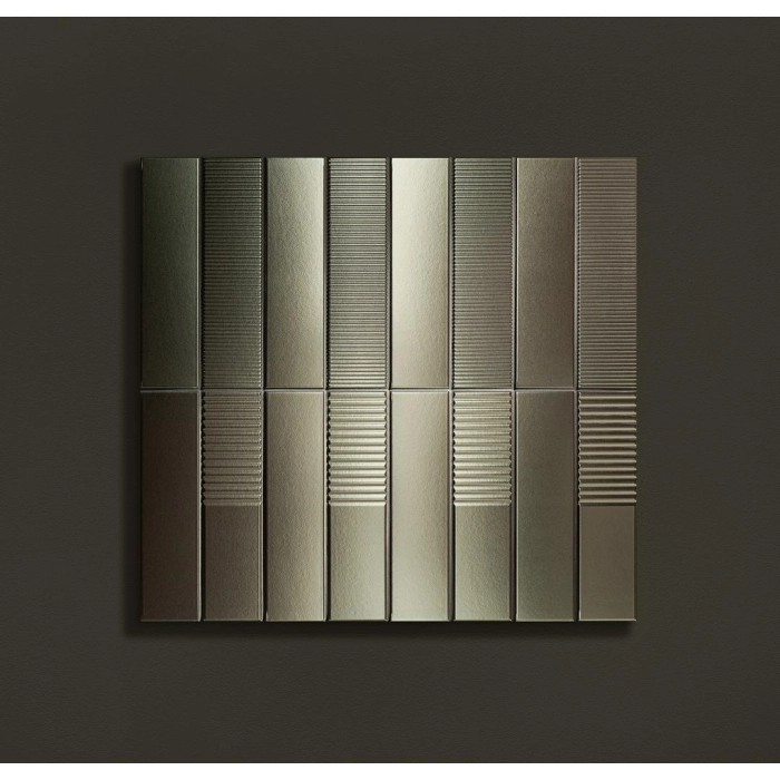 Płytka ścienna Groove metallic 1 STR 29,8x7,8x1 Tubądzin