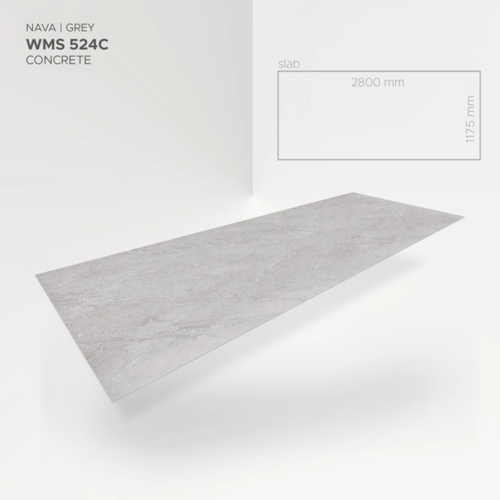Modee Slab Mineralny SPC Nava Grey 524C 2800x1175 mm