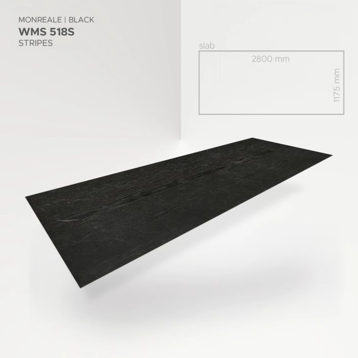 Modee Slab Mineralny SPC Monreale Black 518S 2800x1175 mm