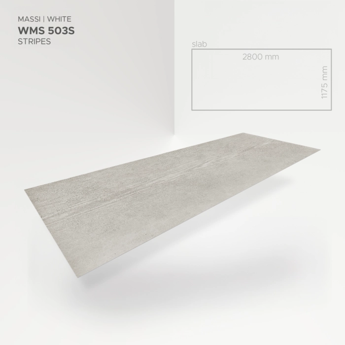 Modee Slab Mineralny SPC Massi White 503S 2800x1175 mm