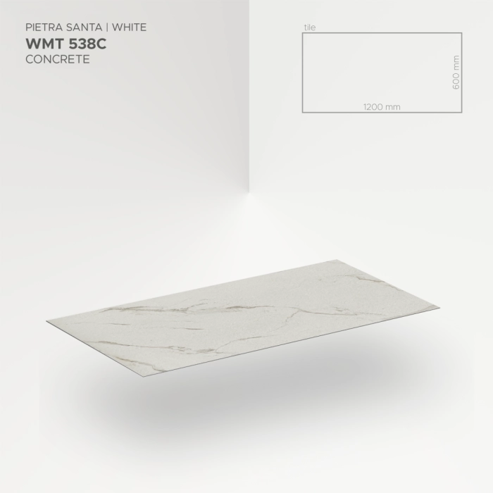 Modee Płyta Mineralna SPC Pietra Santa White 538C 1200x600mm