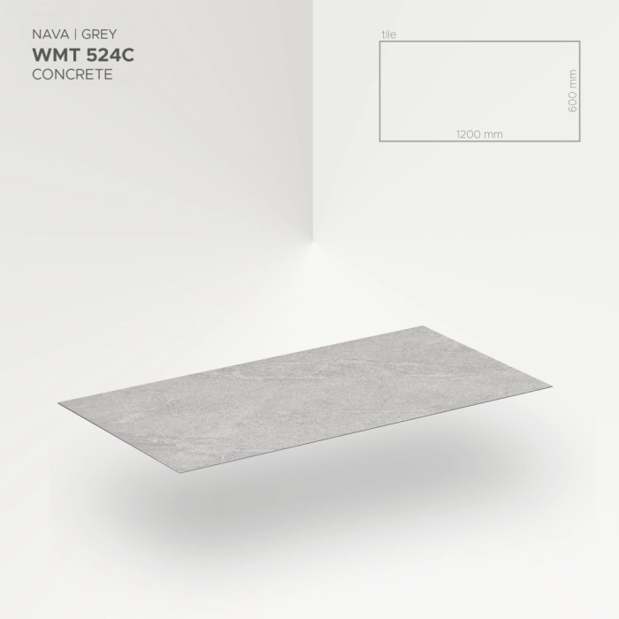 Modee Płyta Mineralna SPC Nava Grey 524C 1200x600mm