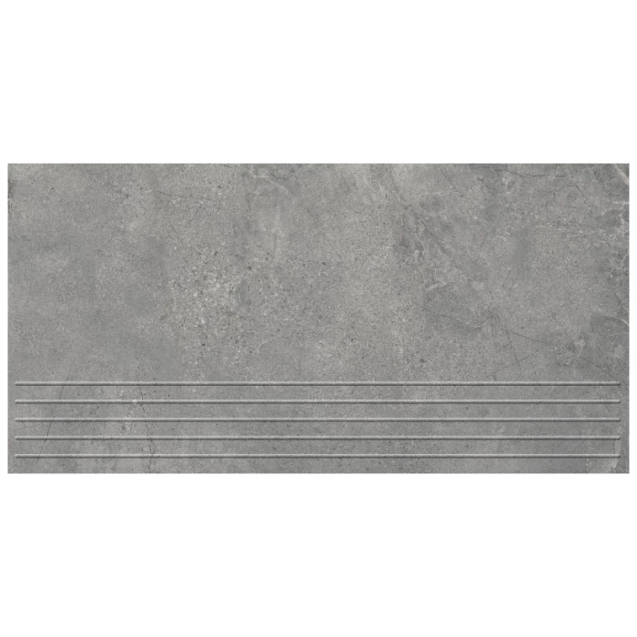 Domino Stopnica podłogowa Infinity Light Grey MAT 59,8x29,8x0,8 Tubądzin
