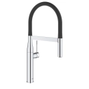 Essence jednouchwytowa bateria zlewozmywakowa, dn 15 chrom, czarny 30294000 Grohe