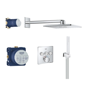 Grohtherm Smartcontrol zestaw prysznicowy Rainshower smartactive 310 cube chrom 34706000 Grohe